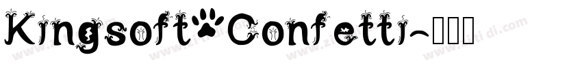 Kingsoft Confetti字体转换